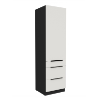 Słupek kuchenny z szufladami 60 cm AURO 60 DKS-210 3S1F WH/BL antyfinger
